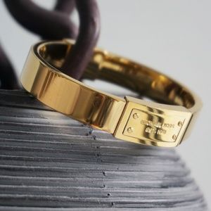 Micheal Kors Gold Logo Bangle Bracelet